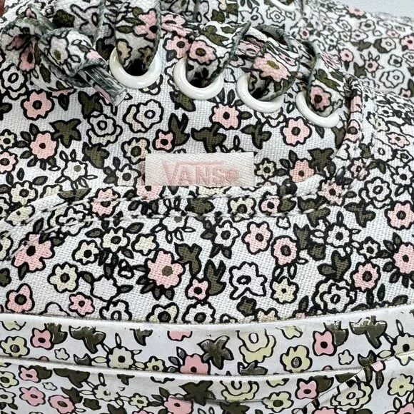 Vans Unisex Multicolor Floral Canvas Sneakers Lace Up Low Top 721356 Sz 6.5M/8W - Picture 9 of 13